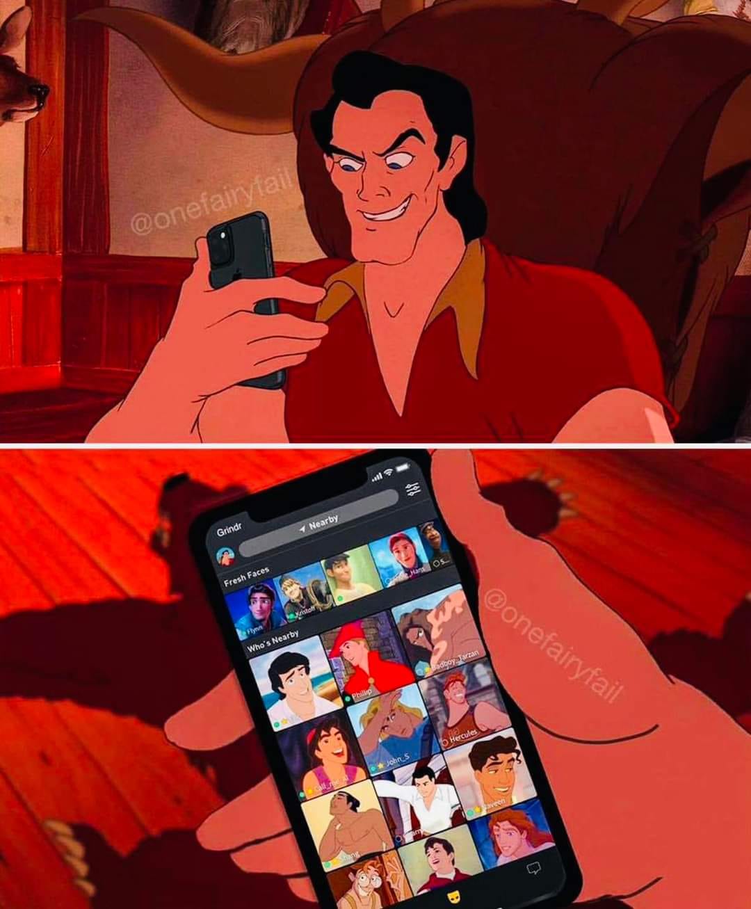 @onefairyfail Grindr Nearby Fresh Faces 30 Who's Nearby Hercules @onefairyfail