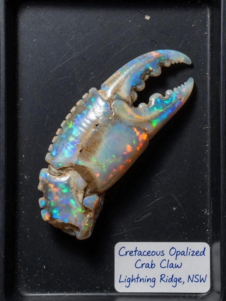 Cretaceous Opalized Crab Claw Lightning Ridge, NSW