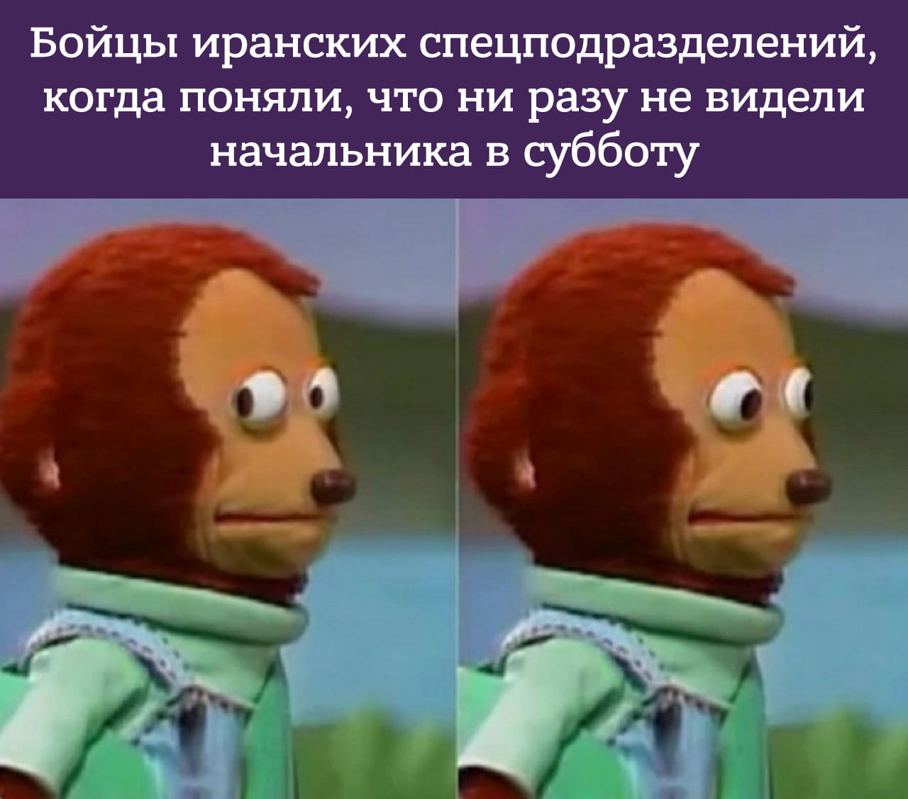 Бойцы иранских спецподразделений, когда поняли, что ни разу не видели начальника в субботу