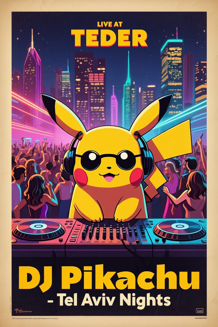 LIVE AT TEDER = 101110 DJ Pikachu - Tel Aviv Nights